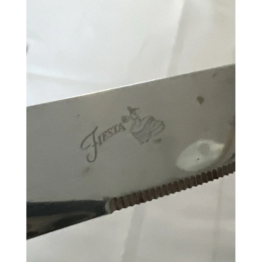 Fiesta Sunflower Yellow Flatware Set of 4 Dinner Knives‎ Stainless Steel